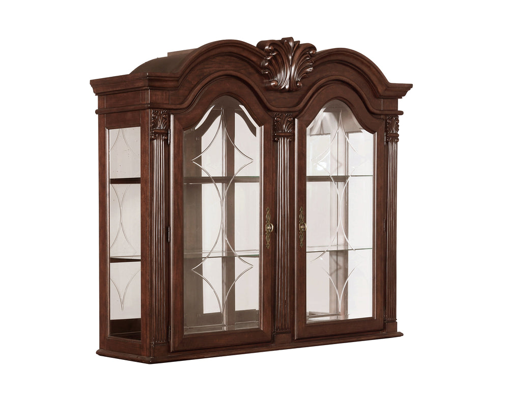 Elevate your dining space with the timeless elegance and grandeur of this exquisitely crafted dining group. Featuring a beautifully carved table with intricate detailing and a stately double pedestal base, this set exudes classic European-inspired charm. 