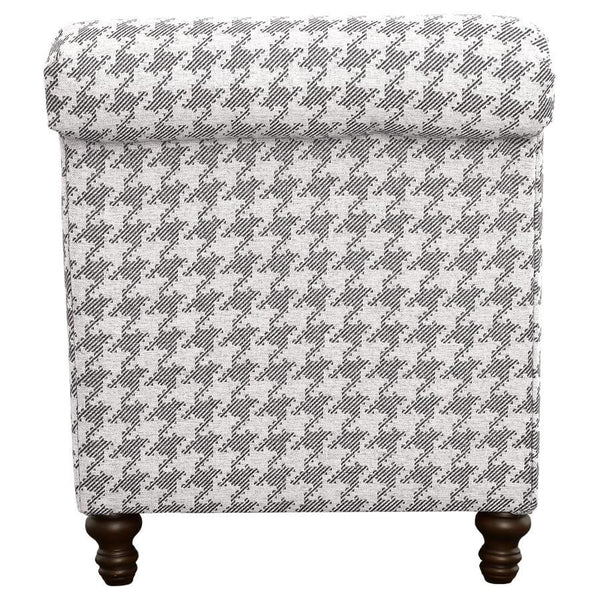 Glenn - Upholstered English Arm Accent Chair - Gray