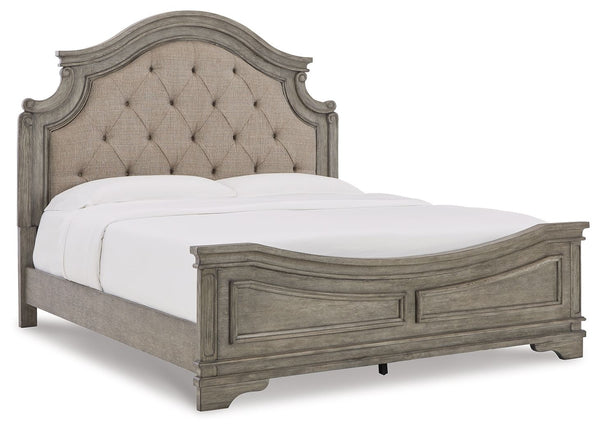 Lodenbay - Antique Gray - King Panel Bed