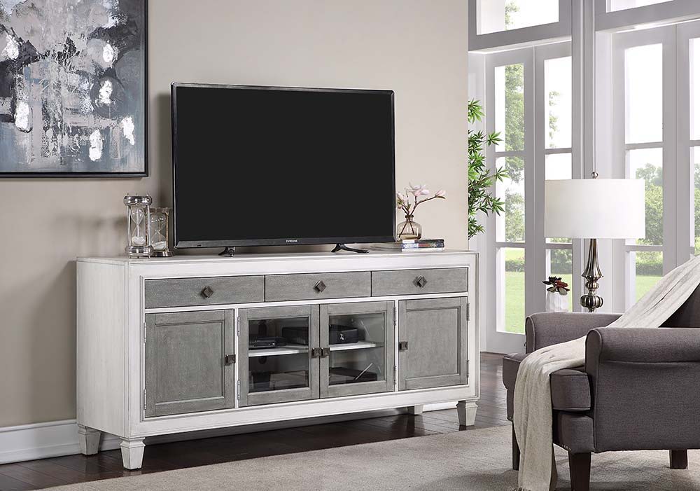 Katia - TV Stand - White - 76-"