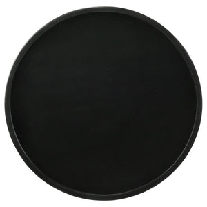 Ixia - Round Solid Mango Wood Accent Side Table - Black Stain