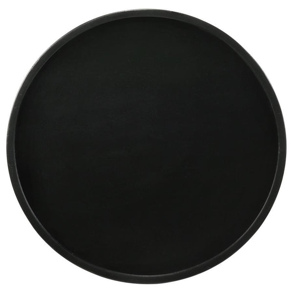 Ixia - Round Solid Mango Wood Accent Side Table - Black Stain