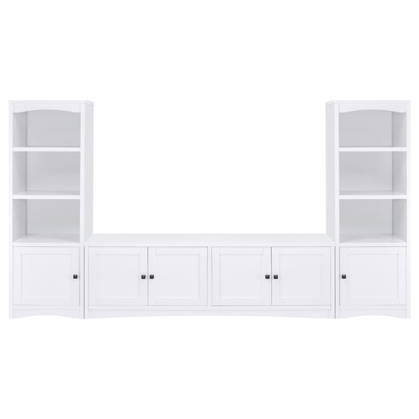 Laughlin 3-piece Entertainment Center TV Stand White