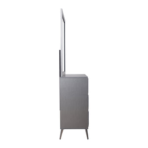  making it an attractive addition to any bedroom. This set includes a dresser and a mirror