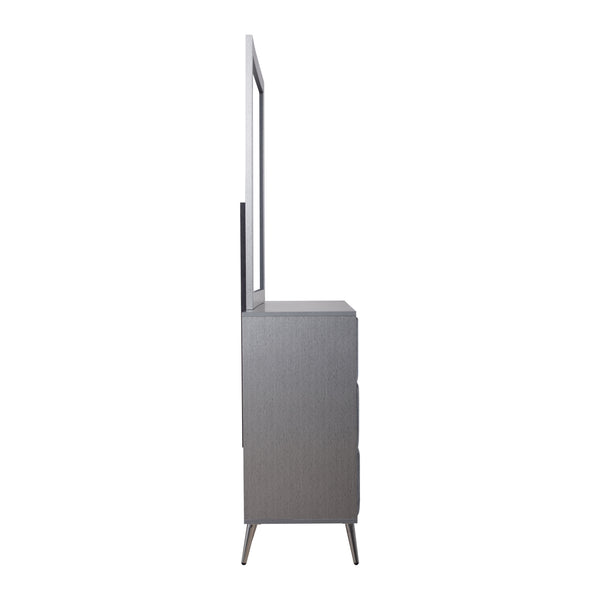  making it an attractive addition to any bedroom. This set includes a dresser and a mirror