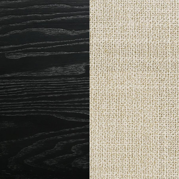 Arini - California King Panel Bed - Cream And Black