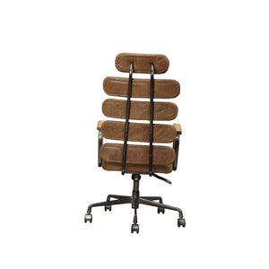  Backrest: 5 Horizontal Panels â€¢ 5-Star Base w/Casters: Metal Base â€¢ Armrest: Wood with Met