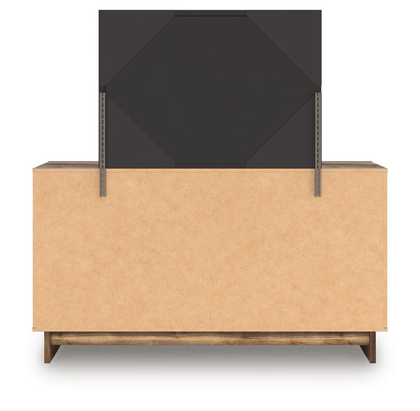 Chirason - Brown - Six Drawer Dresser And Mirror