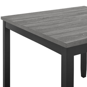 Daphne - 5 Piece Counter Dining Set With Gray Chairs - Gray