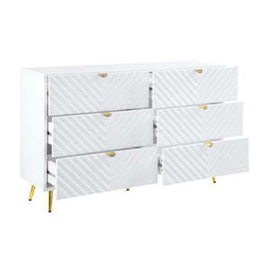 Gaines - Dresser - White High Gloss Finish