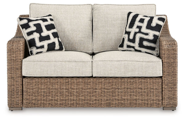 the high-style/low-maintenance seating entices with plush removable cushions wrapped in Nu
