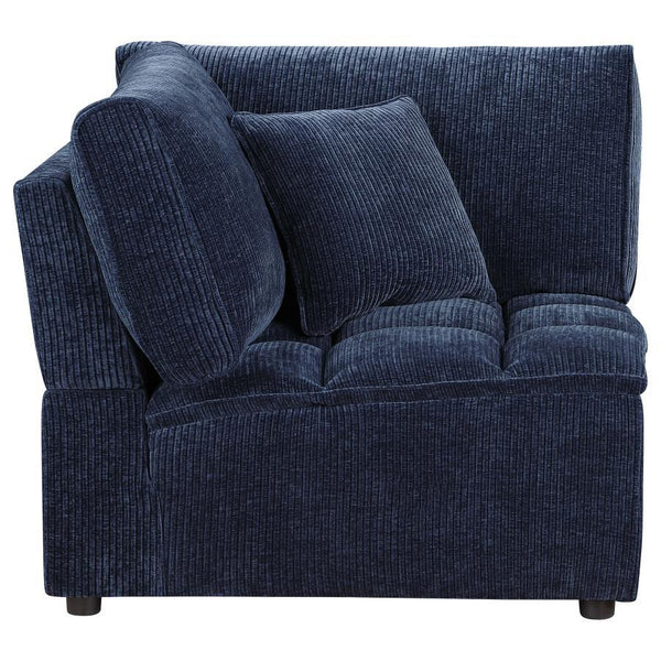  supportive seating. The fully encased solid and engineered wood frame