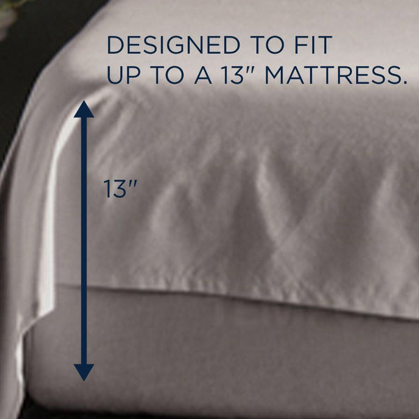 Linens - Tempur ProAir Sheet Set - Cool Gray - Twin
