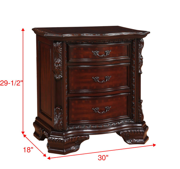 Sheffield - Queen 5 Piece Bedroom Set - Cherry