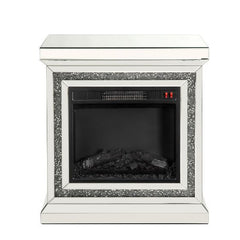 The Noralie LED Electric Fireplace will add a contemporary touch to any room in your home. With its clean lines, this brilliant rectangular accent piece showcases a distinctive style for an intriguing look. The unique piece has beautiful mirrored finish a