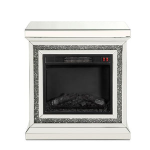 The Noralie LED Electric Fireplace will add a contemporary touch to any room in your home. With its clean lines, this brilliant rectangular accent piece showcases a distinctive style for an intriguing look. The unique piece has beautiful mirrored finish a