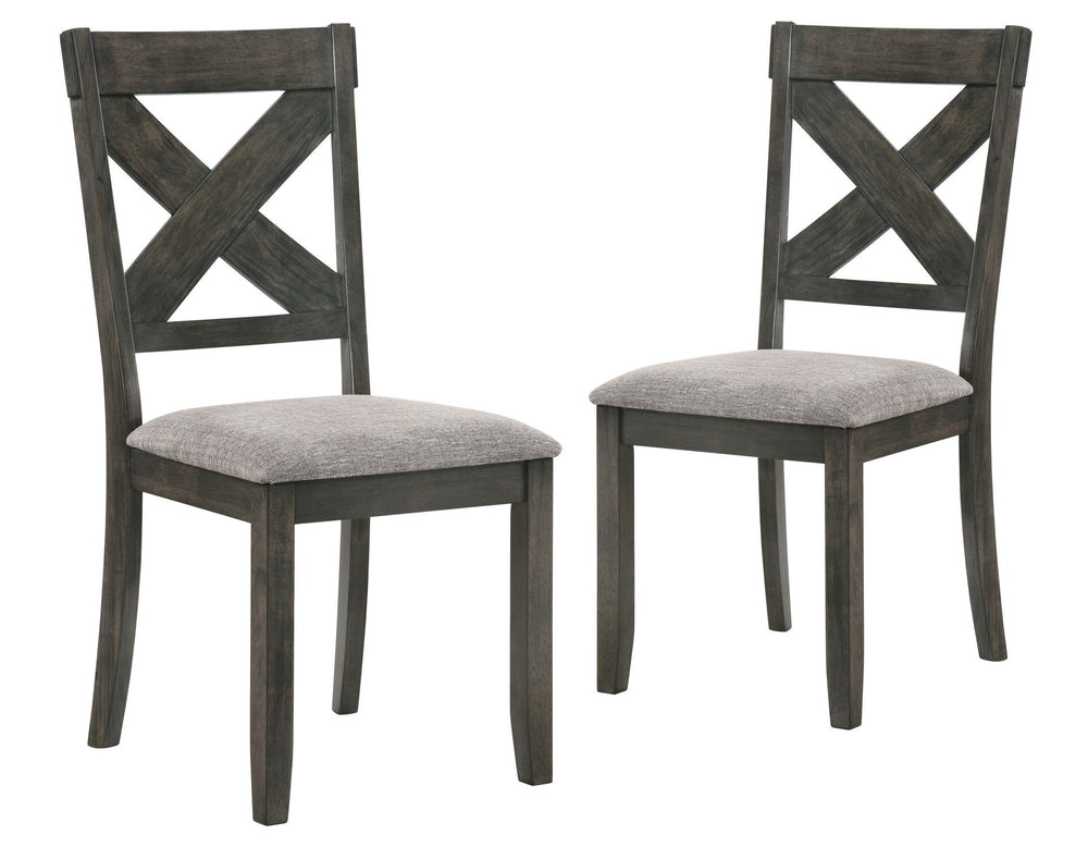 The Gulliver Wood Side Chairs in rustic brown offer a perfect blend of durability, style, and comfort. Each chair is crafted from solid rubberwood and acacia wood veneers, ensuring long-lasting stability. The multi-step rustic brown finish enhances the na