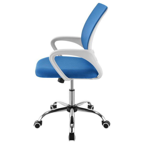 Felton - Upholstered Adjustable Home Office Desk Chair - Blue