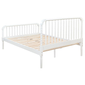 Jones - Wood Full Open Frame Bed - White