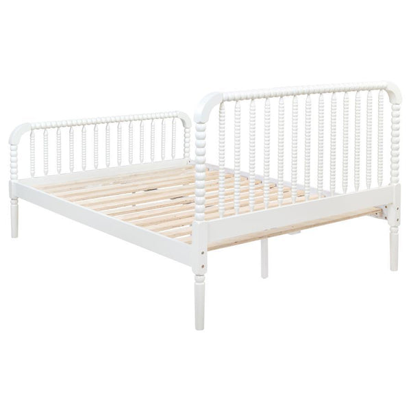 Jones - Wood Full Open Frame Bed - White