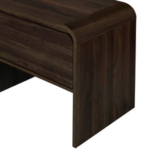 Mara - One Drawer End Table / Bedside Table - Walnut
