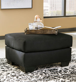  turn to this designer chair and ottoman. Wind down at the end of a long day when you sink into this canyon of comfort. <h4><b>Darcy - Black - Chair</b></h4> <table width=-"100%-"><colgroup><col style=-"width: 30%
