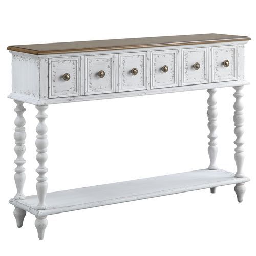 KD Rectangular Accent Table w/2 Drawers Table Top Thickness: 18 mm Wooden Side Glide 3/4 Extension Drawer Glide DT French Front<br/><br/><b>Product Features</b><ul><li>KD</li><li>2 Storage Drawers</li><li>Wooden Side Glide</li><li>3/4 Extension Drawer Gli