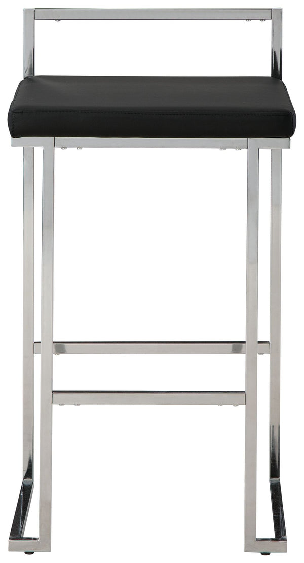 Madanere - Black / Chrome Finish - Tall UPH Stool (Set of 2)