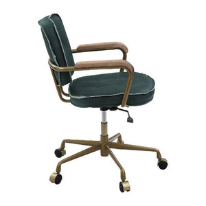 Siecross - Office Chair - Emerald Green Leather