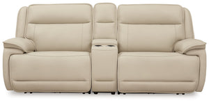 This power reclining sectional loveseat is the perfect combination of sleek style and thoughtful functionality. Engineered for comfort and convenience, it offers concealed storage compartments and endless relaxation. From movie nights to family gatherings