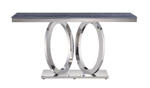  Stainless steel frame works perfectly with cultured marble top. Shiny metal base designed with i