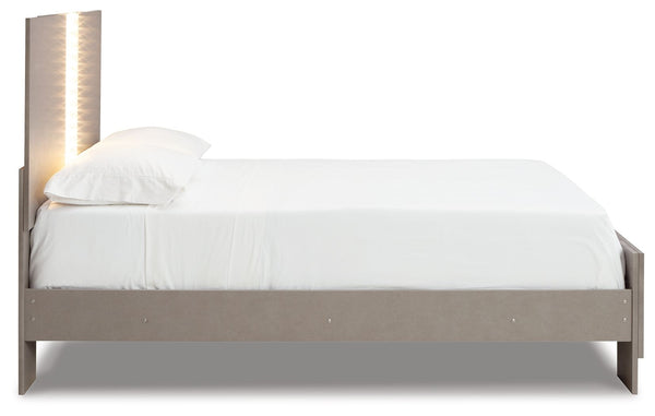 Surancha - Gray - Queen Panel Bed