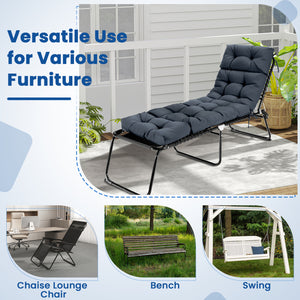 The cushion cover is wear-resistant with a long lifespan <br>The cushion cover is breathable and will not fade easily <br>Thickened cushion with high resilience cotton for optimal comfort <br>Equipped with 4 string ties to keep the cushion firmly attached