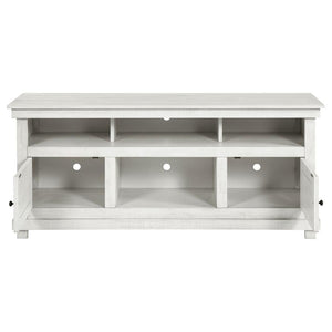 Payne - 60## TV Stand Media Console - Distressed White