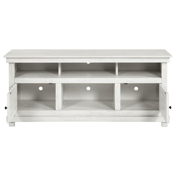 Payne - 60## TV Stand Media Console - Distressed White