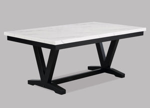  creating a striking contrast. Accompanied by sleek chairs