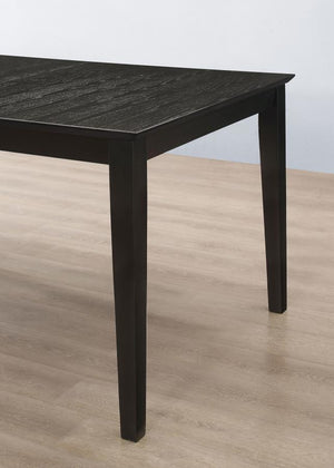 Louise - 5 Piece Rectangular Extension Leaf Dining Set - Black