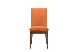 Maggie - Dining Chair With Cushion (Set of 2) - Terracotta / Walnut