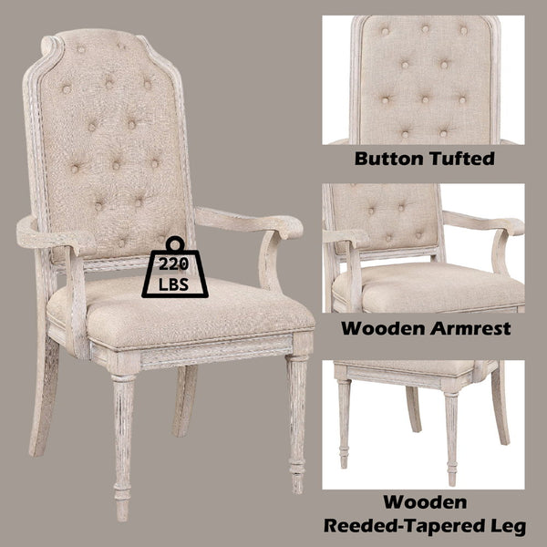  Ply) Wooden Reeded-Tapered Leg Wo
