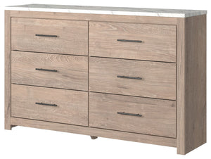 Senniberg - Light Brown - Six Drawer Dresser