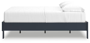 Simmenfort - Navy Blue - Full Platform Bed