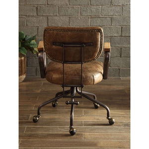 Hallie - Executive Office Chair - Vintage Whiskey Top Grain Leather