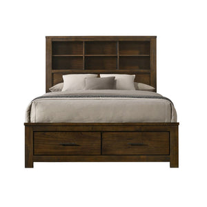 Merrilee II - Eastern King Bed With Storage - Oak