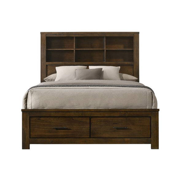 Merrilee II - Eastern King Bed With Storage - Oak