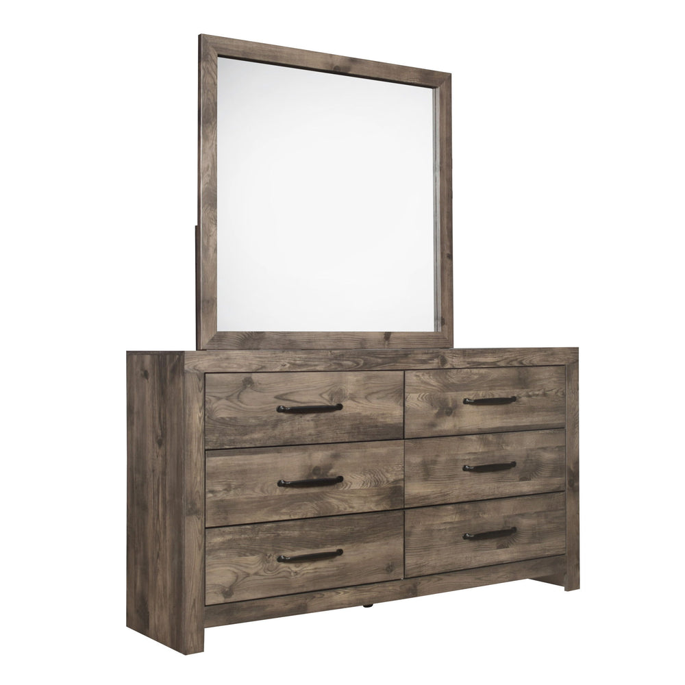 Introducing the Misty Lodge 6-Drawer Dresser in Greige, a statement piece for your bedroom that combines style, functionality, and eco-friendliness. Crafted with durable materials like manufactured woods and environmentally conscious decorative laminate, 