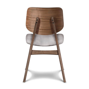 Oscar - Chair With Cushion (Set of 2) - Walnut / Dark Gray