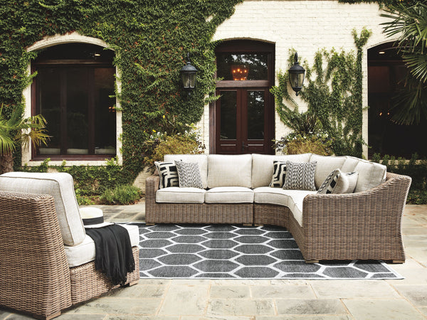 Beachcroft - Beige - 5 Pc. - Sectional Lounge Set
