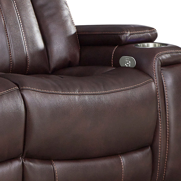 Royce - Power Reclining Sofa And Loveseat - Fantom Brown