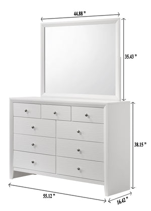 Denker - Twin 5 Piece Bedroom Set - White
