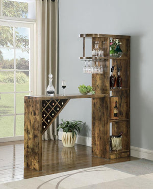  asymmetrical use and storage solution for the wine connoisseur who craves eye-catching style along with practicality. Four roomy vertical compartments allow for intelligent storage of bottles or glasses